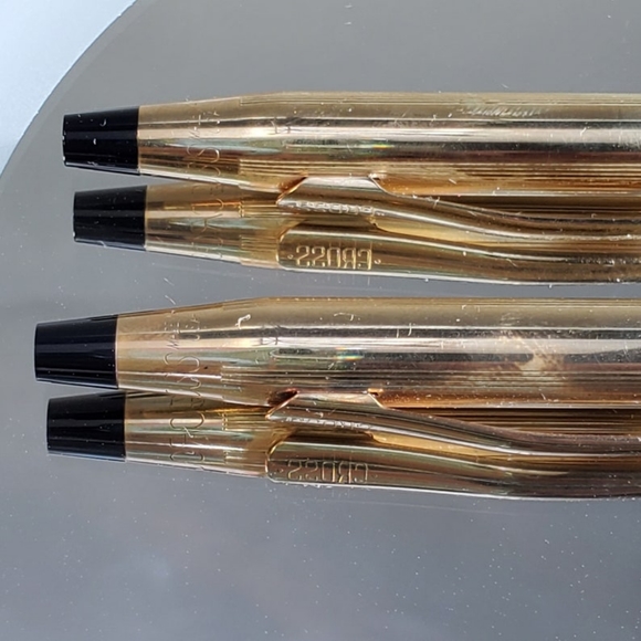 CROSS 1/20 12k Gold Filled Pen and Pencil Set w/Original Presentation Box - Picture 3 of 10